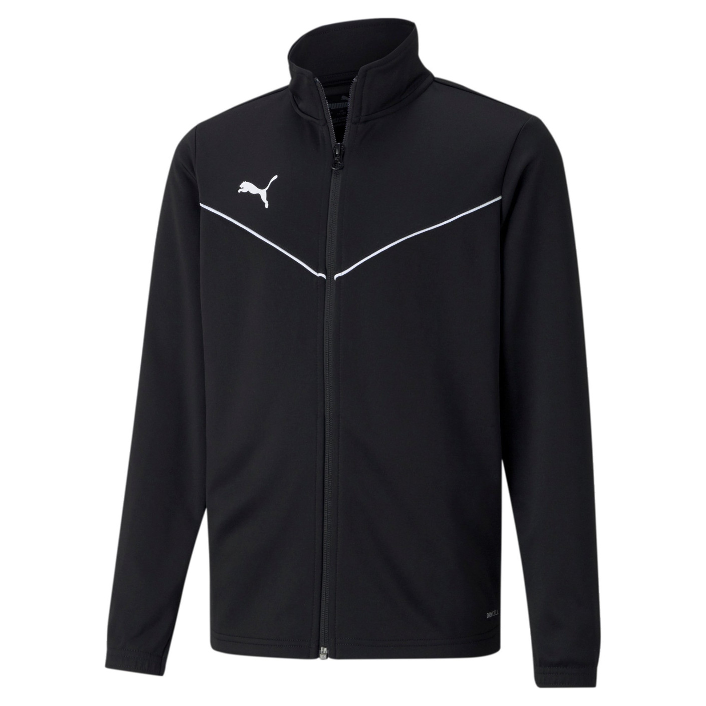 PUMA teamRISE Trainingsjack Kids Zwart Wit