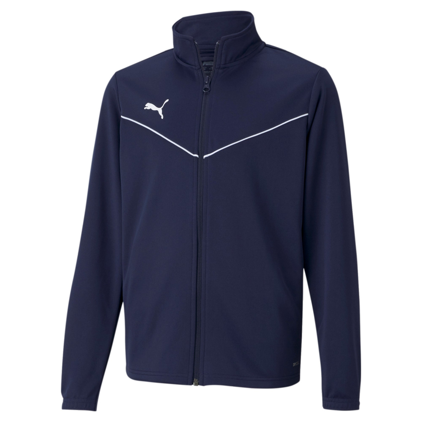 PUMA teamRISE Veste d'Entraînement Enfants Bleu Foncé Blanc