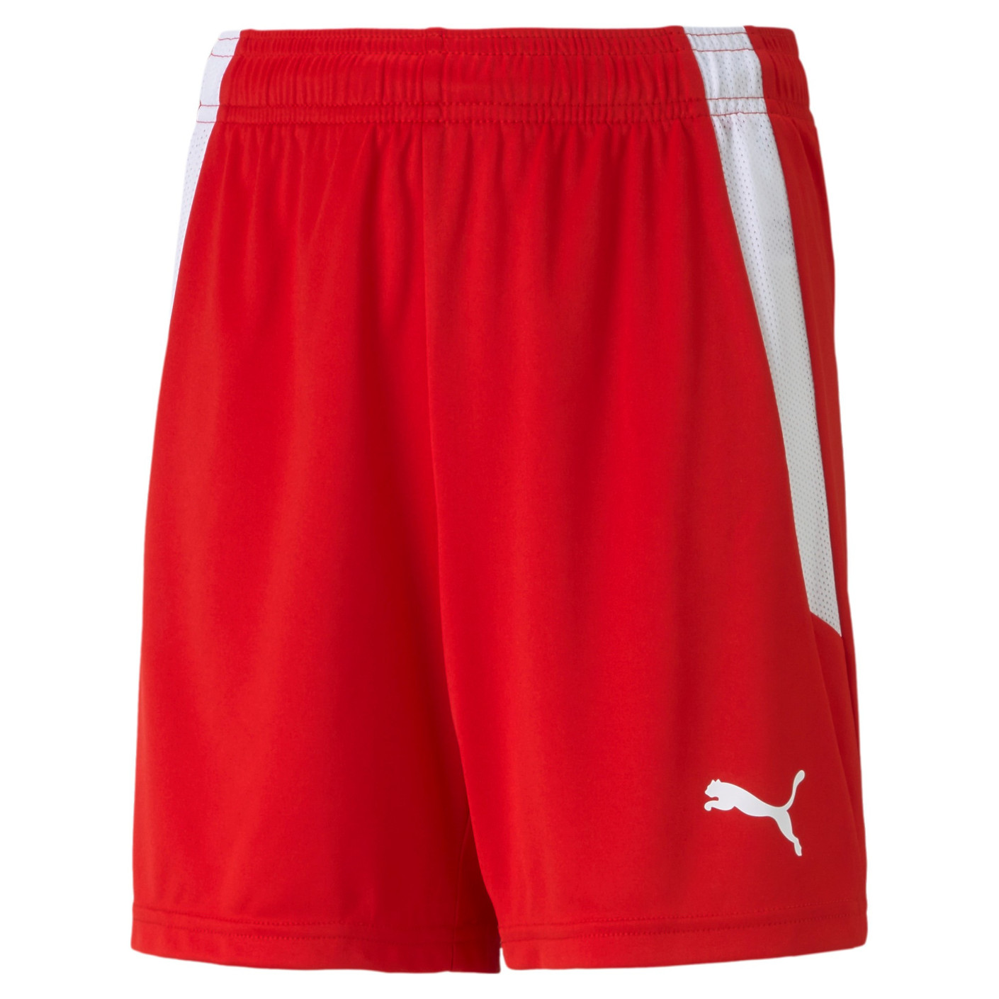 PUMA teamLIGA Short Football Enfants Rouge Blanc