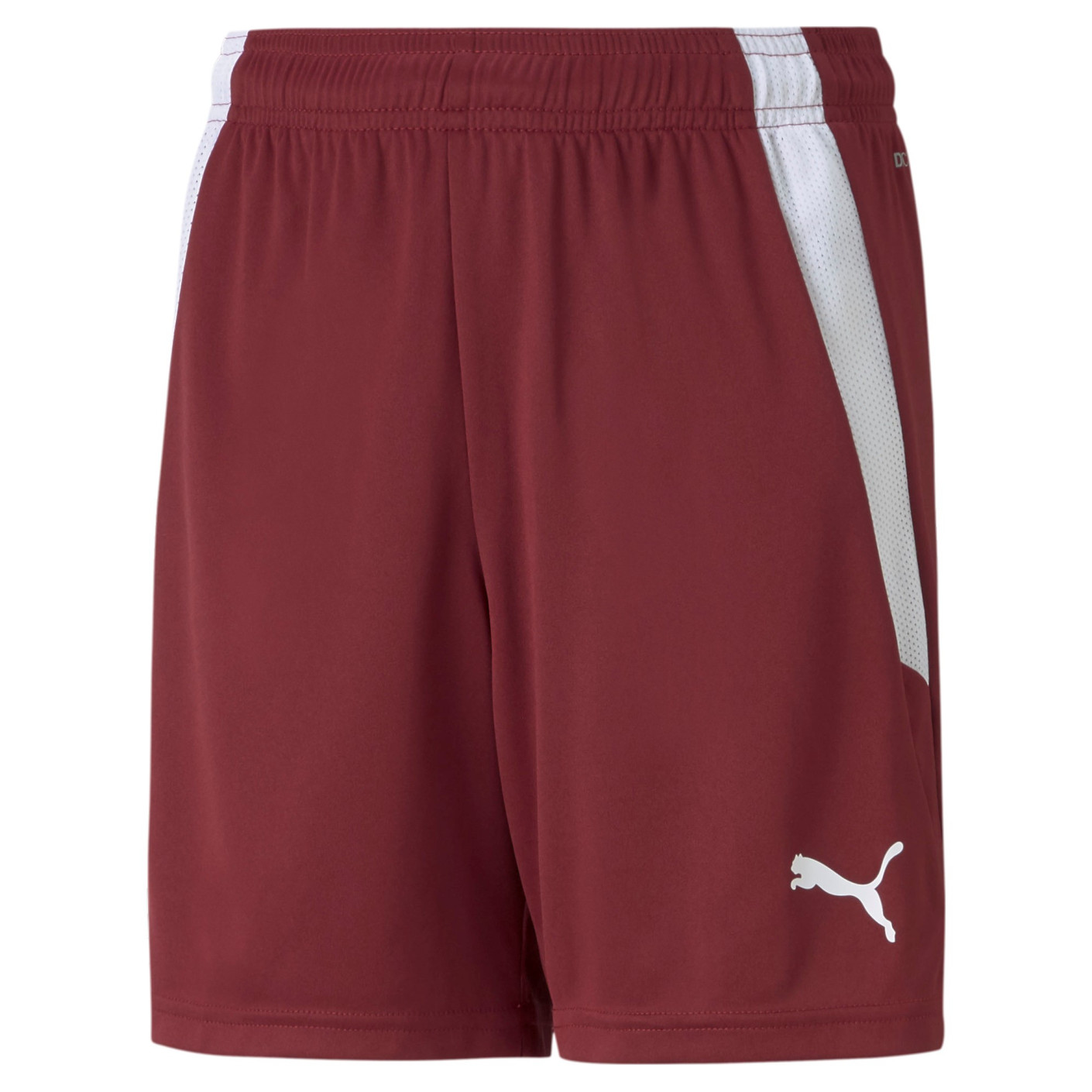 PUMA teamLIGA Short Football Enfants Bordeaux Blanc
