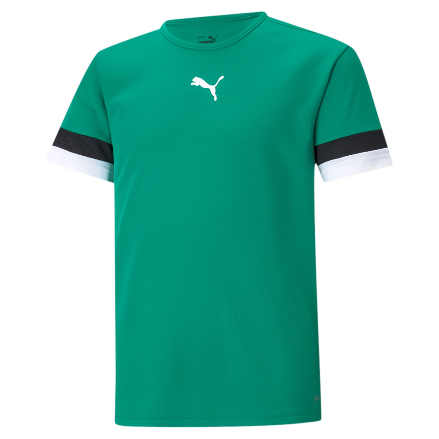 PUMA teamRISE Maillot de Football Enfants Vert Noir Blanc