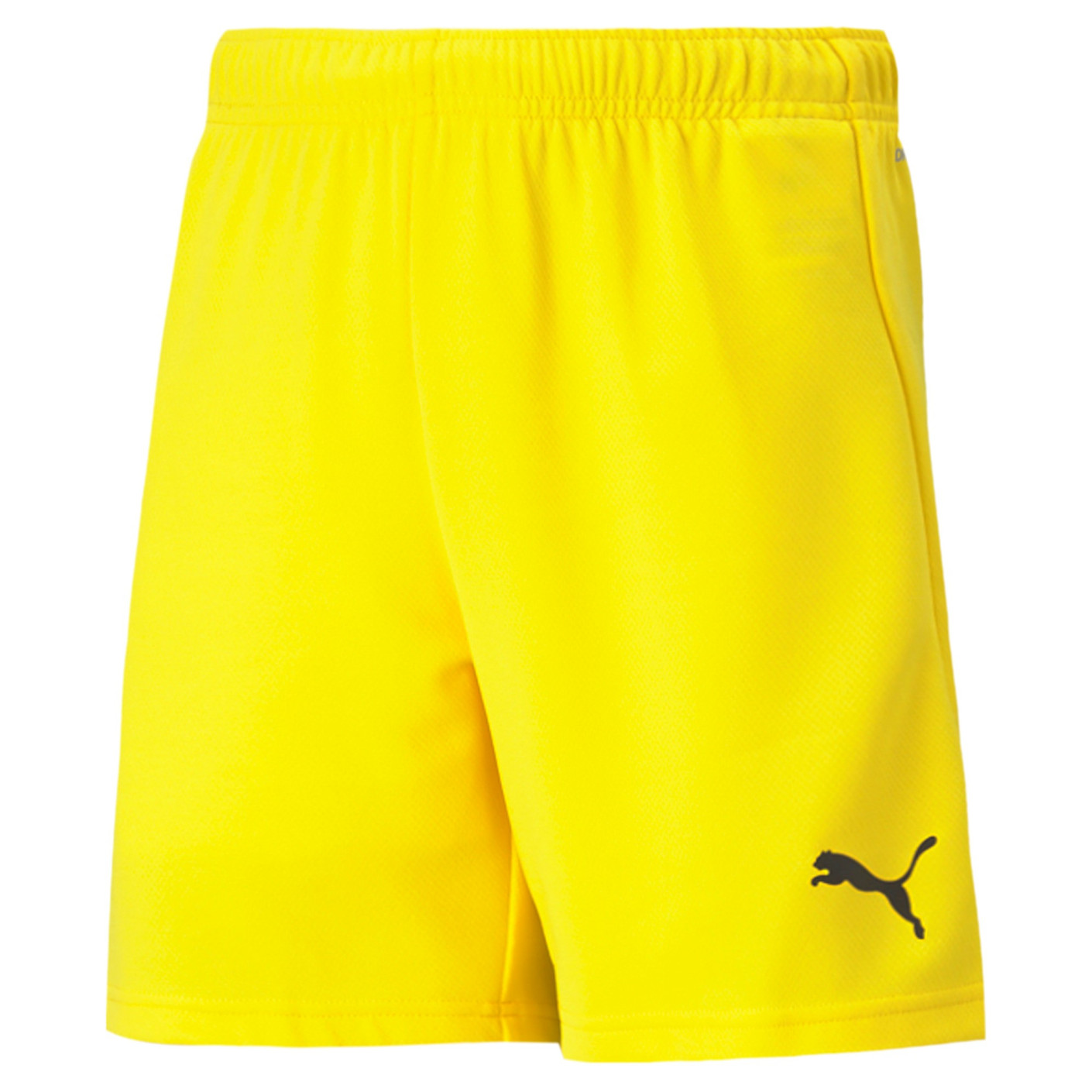 PUMA teamRISE Short Football Enfants Jaune Noir