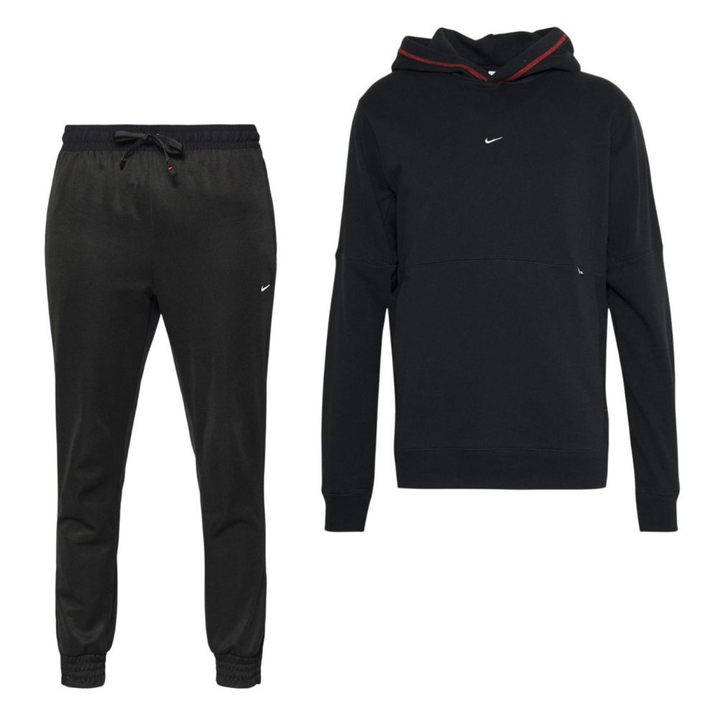 Nike F.C. Libero Fleece Hoodie Survêtement Noir Rouge Blanc