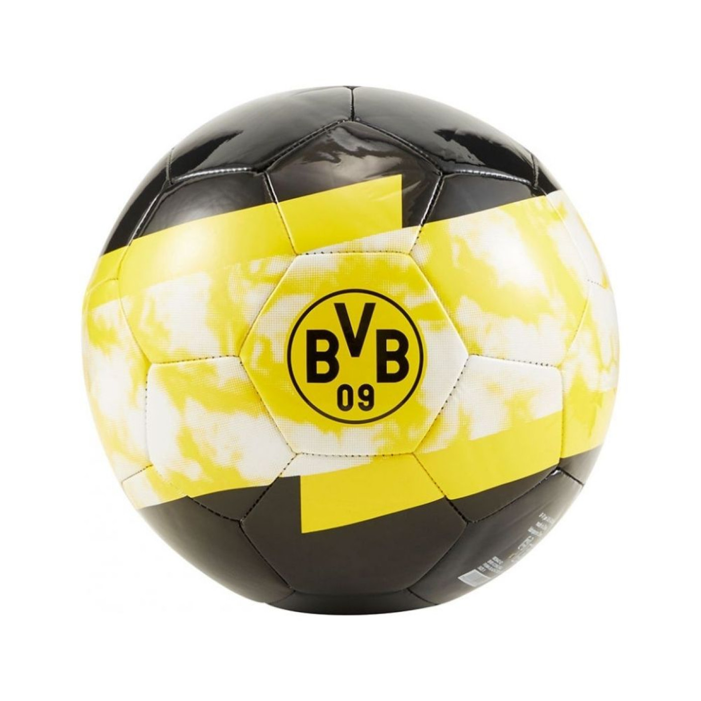 PUMA Borussia Dortmund Iconic Ballon Football Taille 5 Noir Jaune