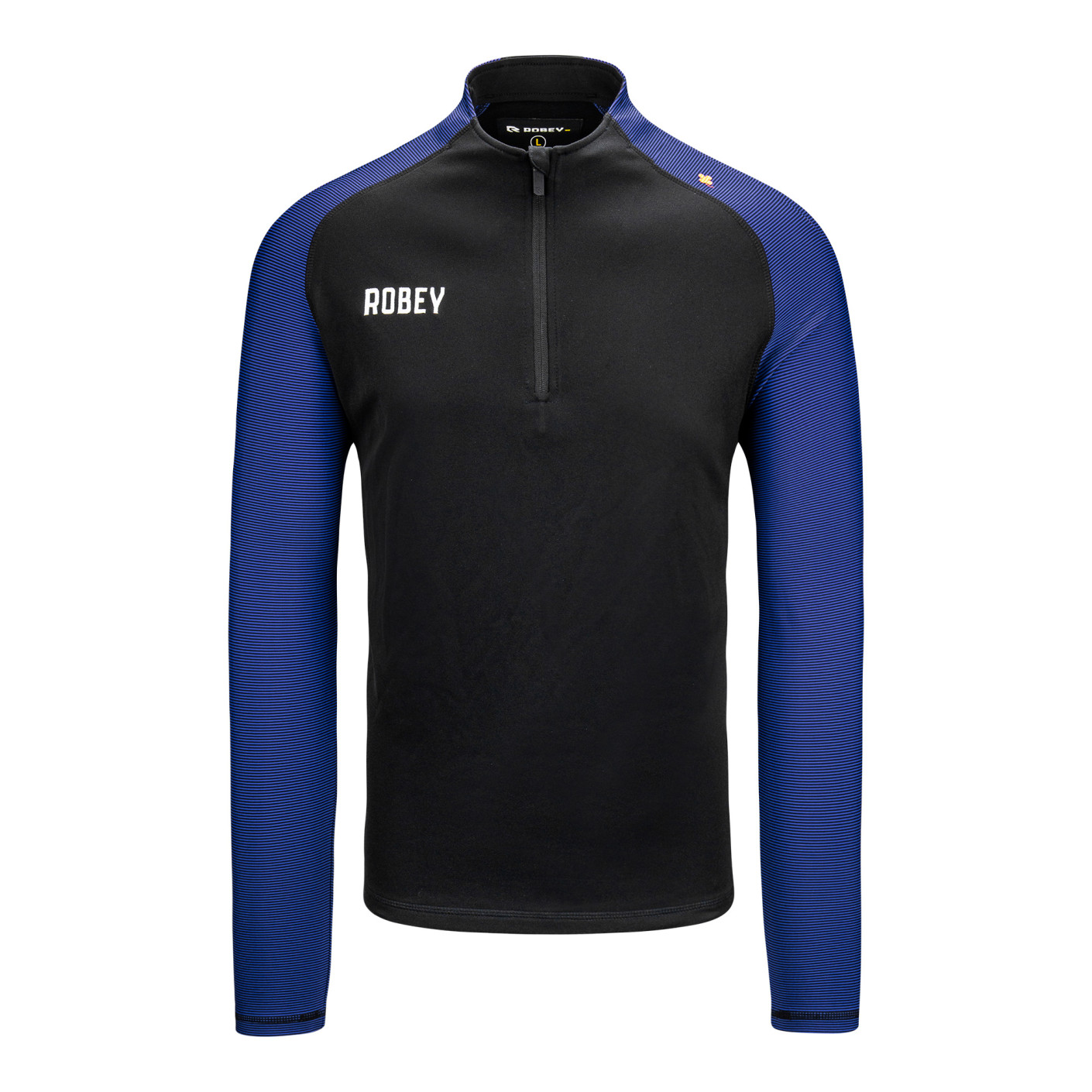 Robey Performance Haut d'Entraînement Half-Zip Noir Bleu Royal