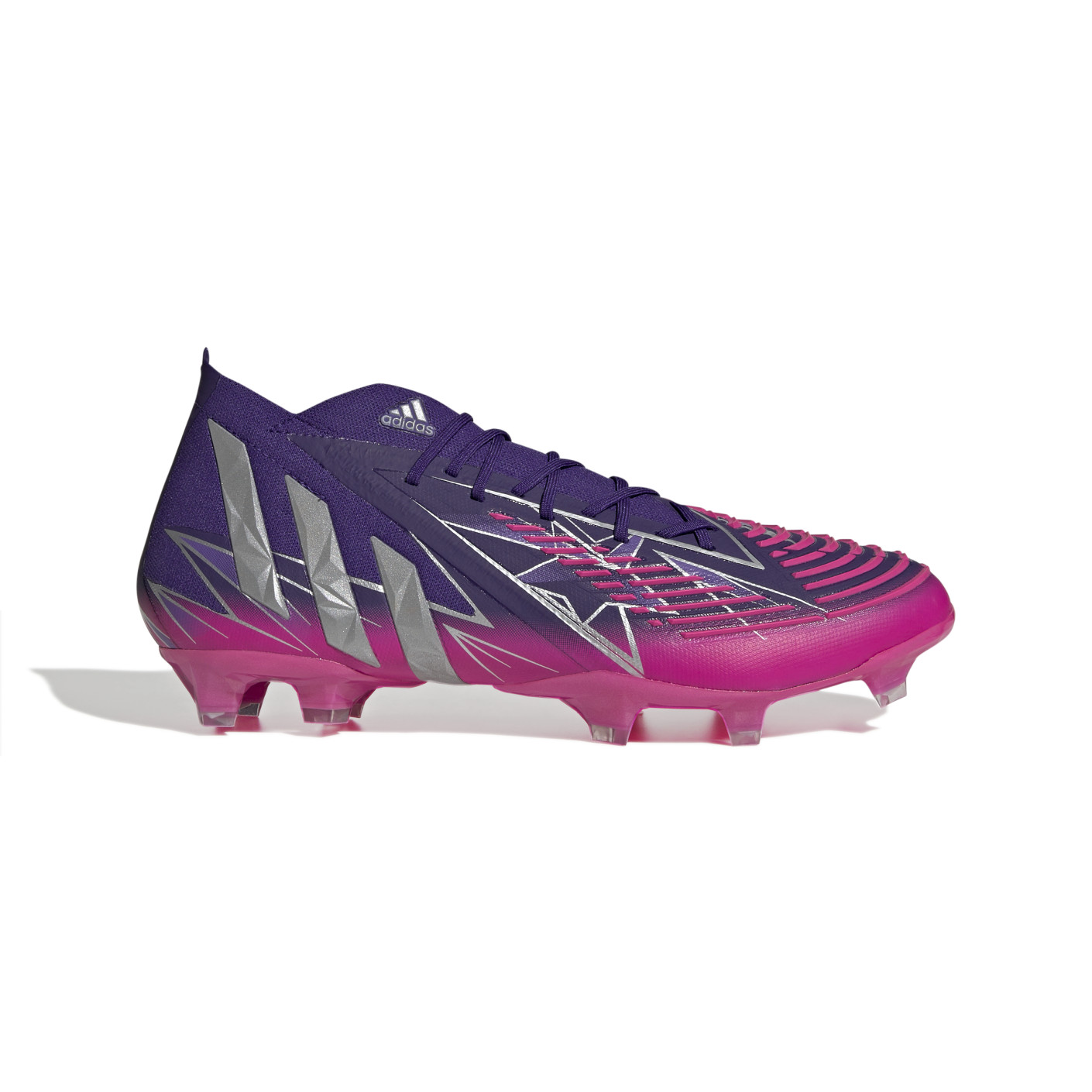 adidas Predator Edge.1 Gras Voetbalschoenen (FG) Paars Roze Zilver