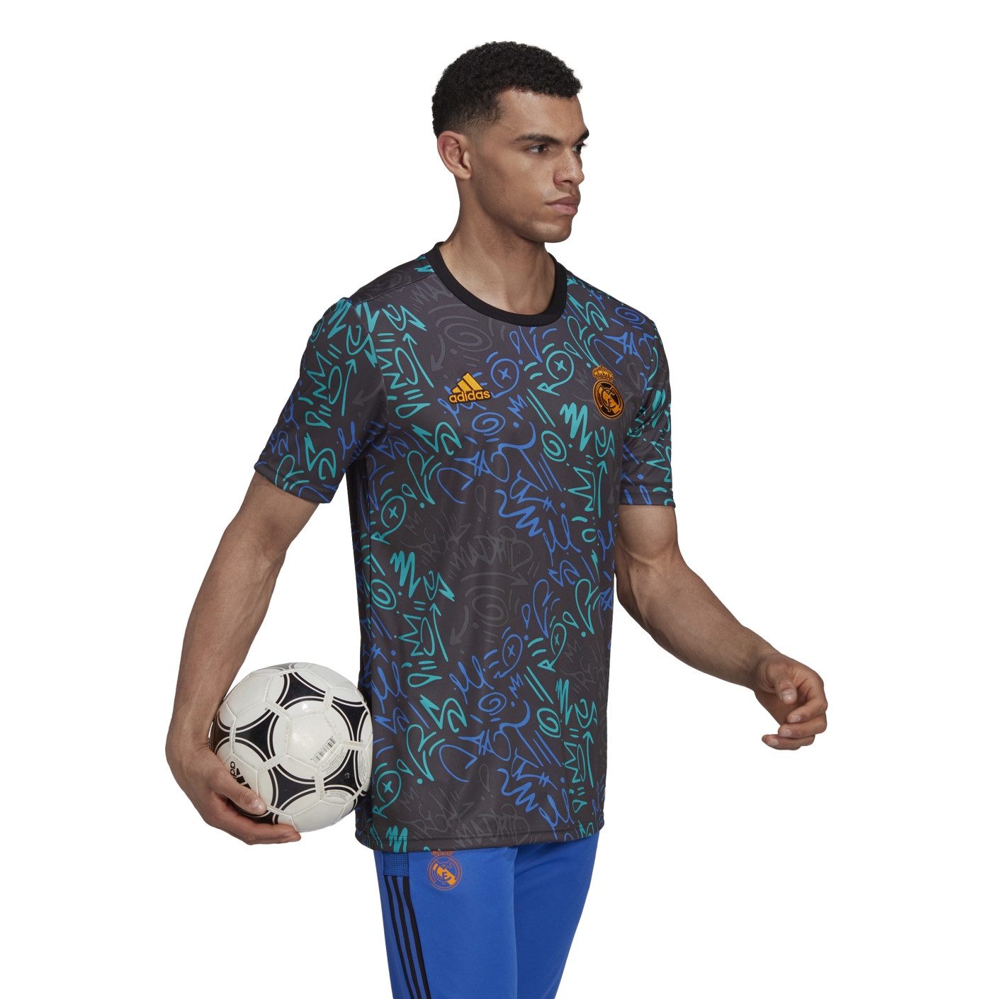 Maillot echauffement real madrid hot sale
