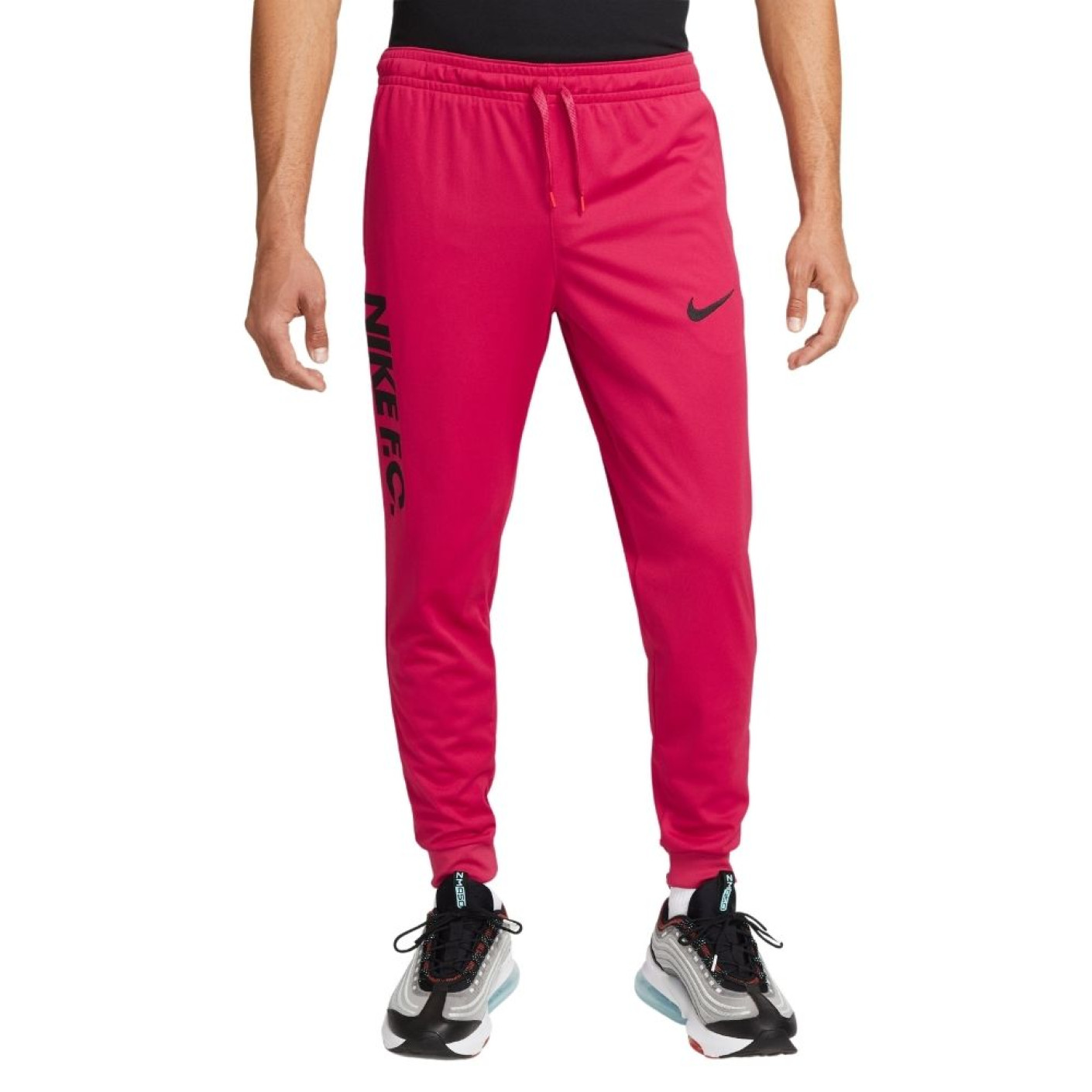 Nike F.C. Libero Pantalon d'Entraînement Rouge Noir Blanc