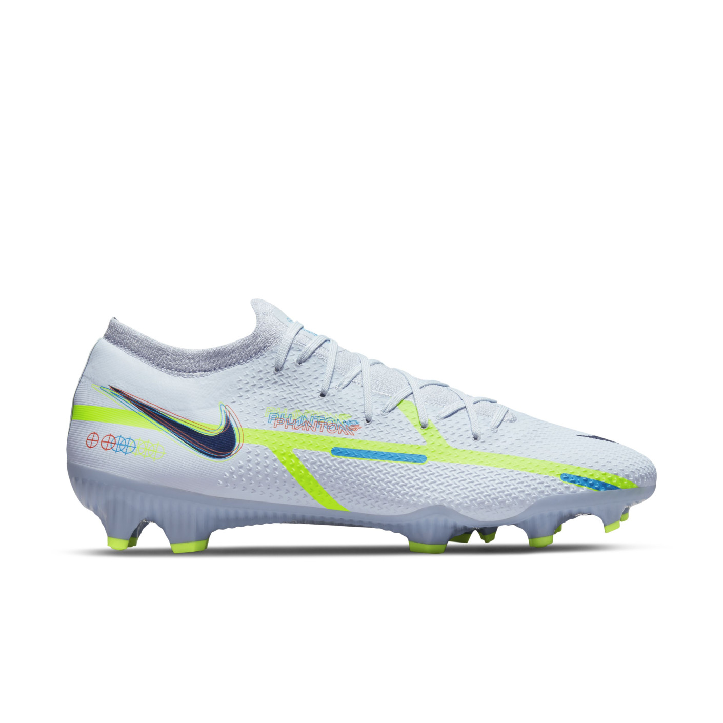 Nike Phantom GT2 Pro Gras Voetbalschoenen (FG) Grijs Donkerblauw