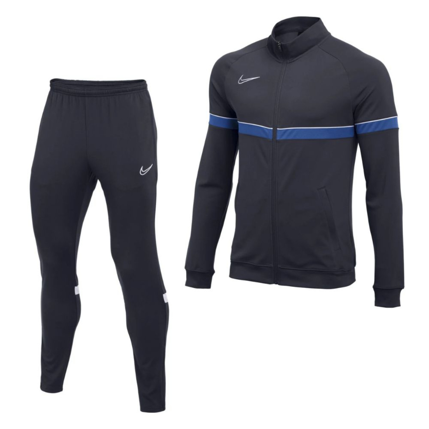 Nike Dri-Fit Academy 21 Trainingspak Donkerblauw Blauw Wit