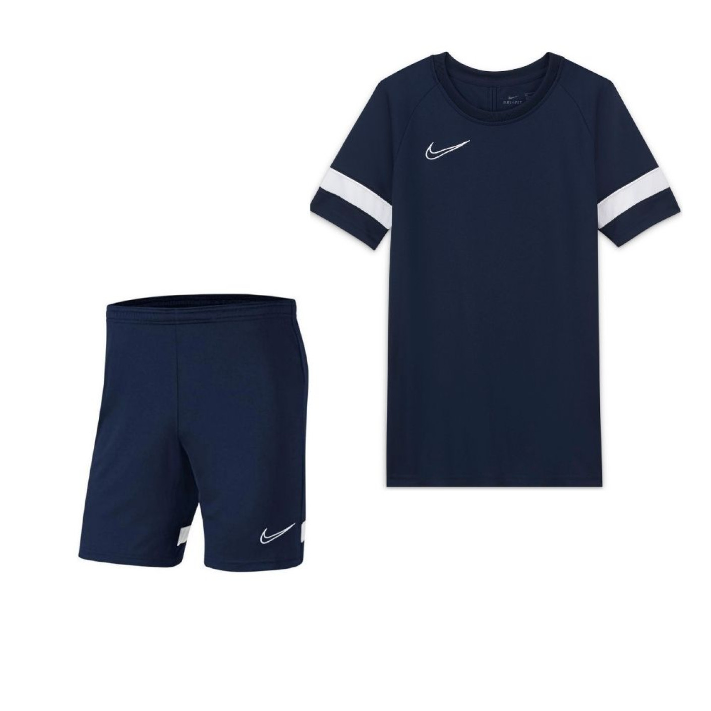 Kit d'entraînement Nike Dri-Fit Academy 21 pour enfants, bleu foncé