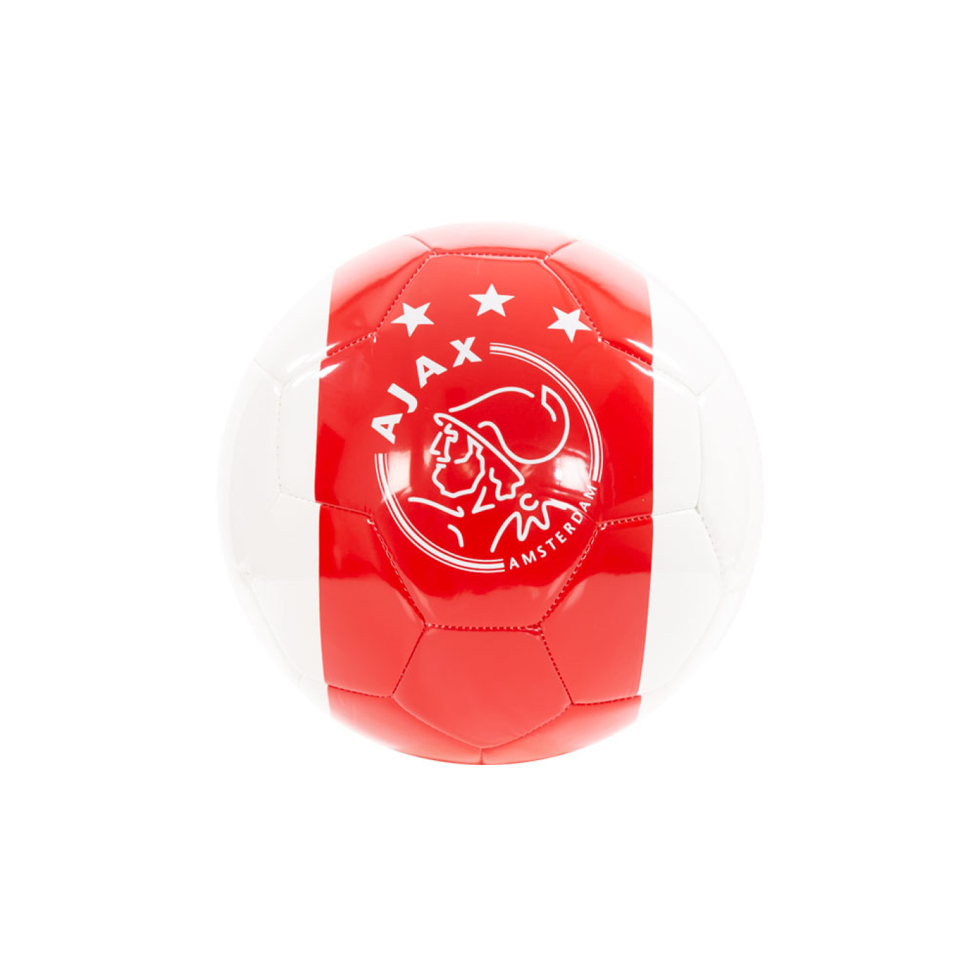 Ajax Mini Bal Logo Wit Rood Wit