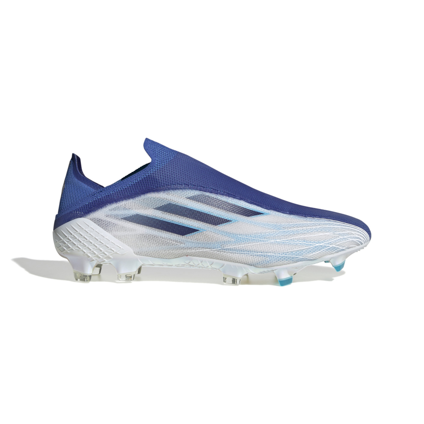 adidas X Speedflow+ Gras Voetbalschoenen (FG) Wit Blauw