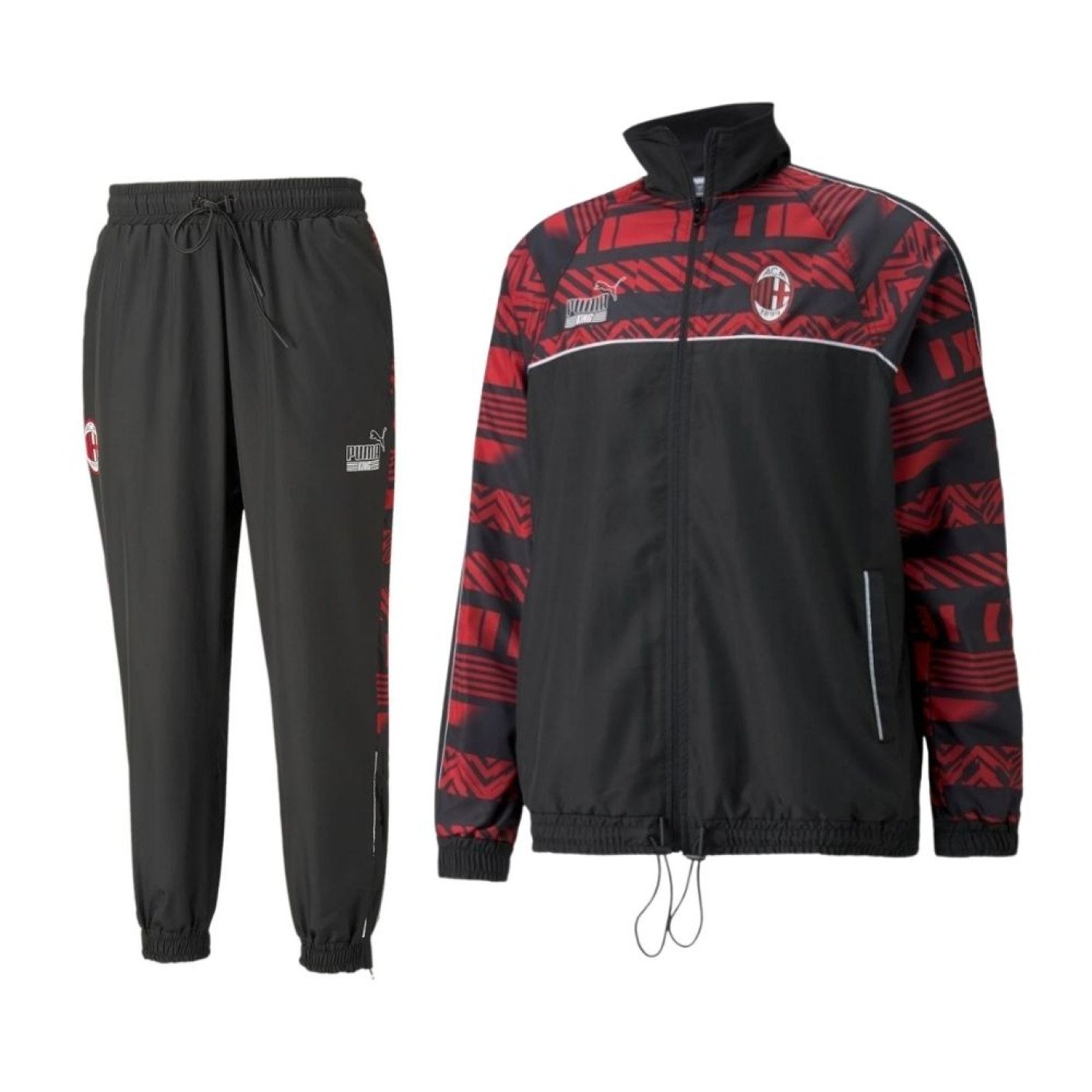 PUMA AC Milan FtblHeritage Survêtement 2021-2022 Noir Rouge