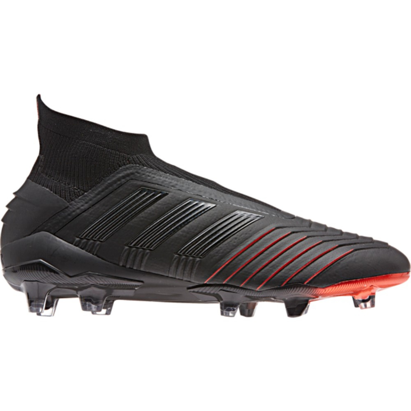 adidas PREDATOR 19 FG Voetbalschoenen Zwart Rood Voetbalshop.be