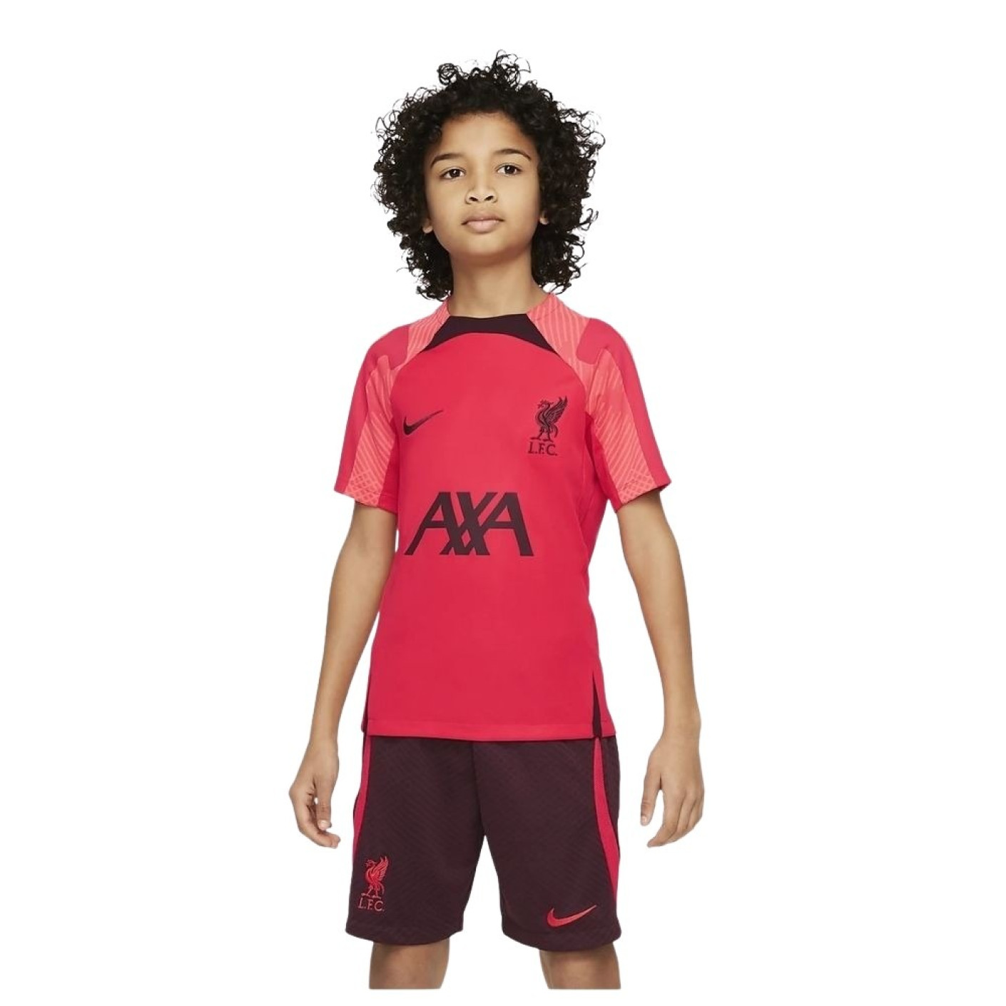 Nike Liverpool Strike Ensemble Training 2022-2023 Enfants Rouge Rouge Clair Bordeaux