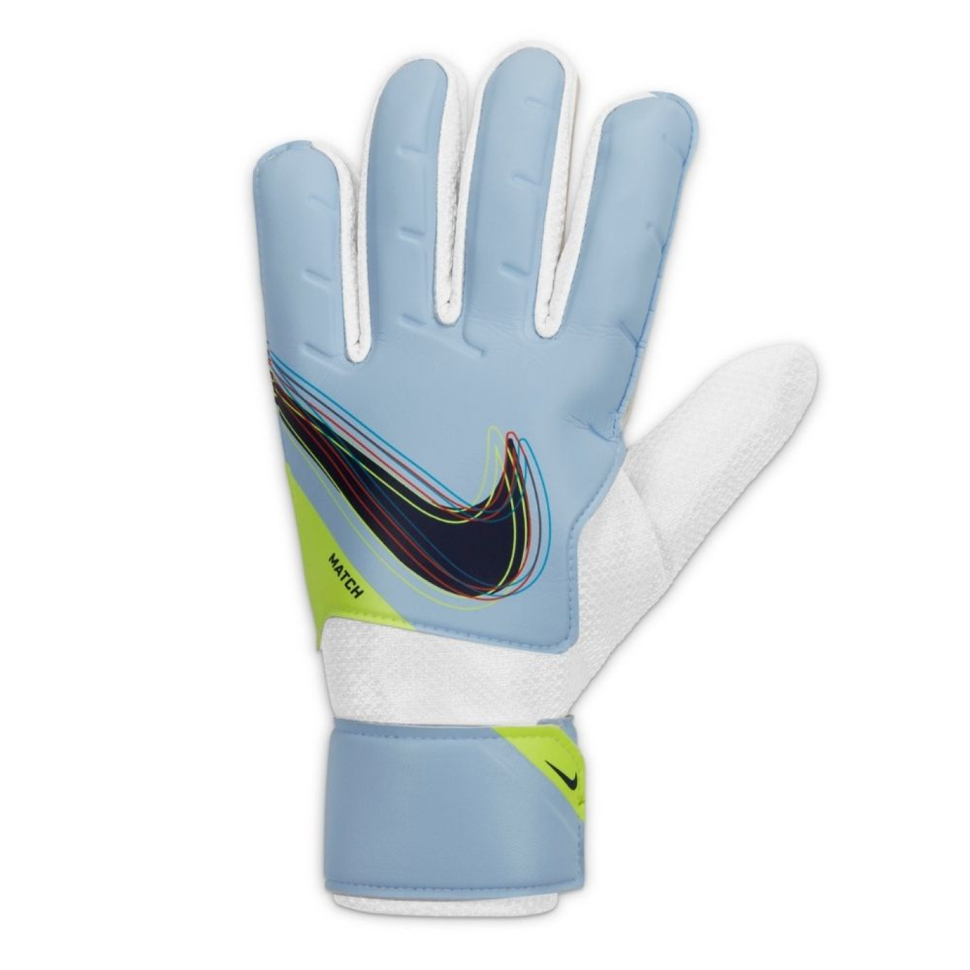 Nike Match Keepershandschoenen Lichtblauw Geel Zwart