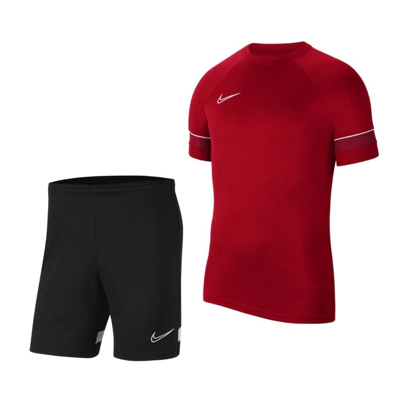 Kit d'entraînement Nike Dri-Fit Academy 21 rouge noir