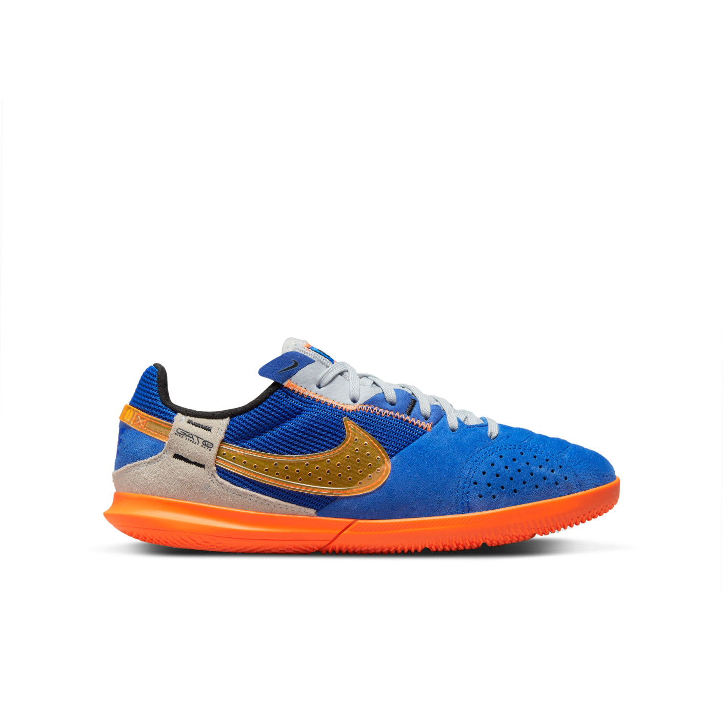 Nike Streetgato Chaussures de Foot Street / Indoor Enfants Bleu Orange Gris