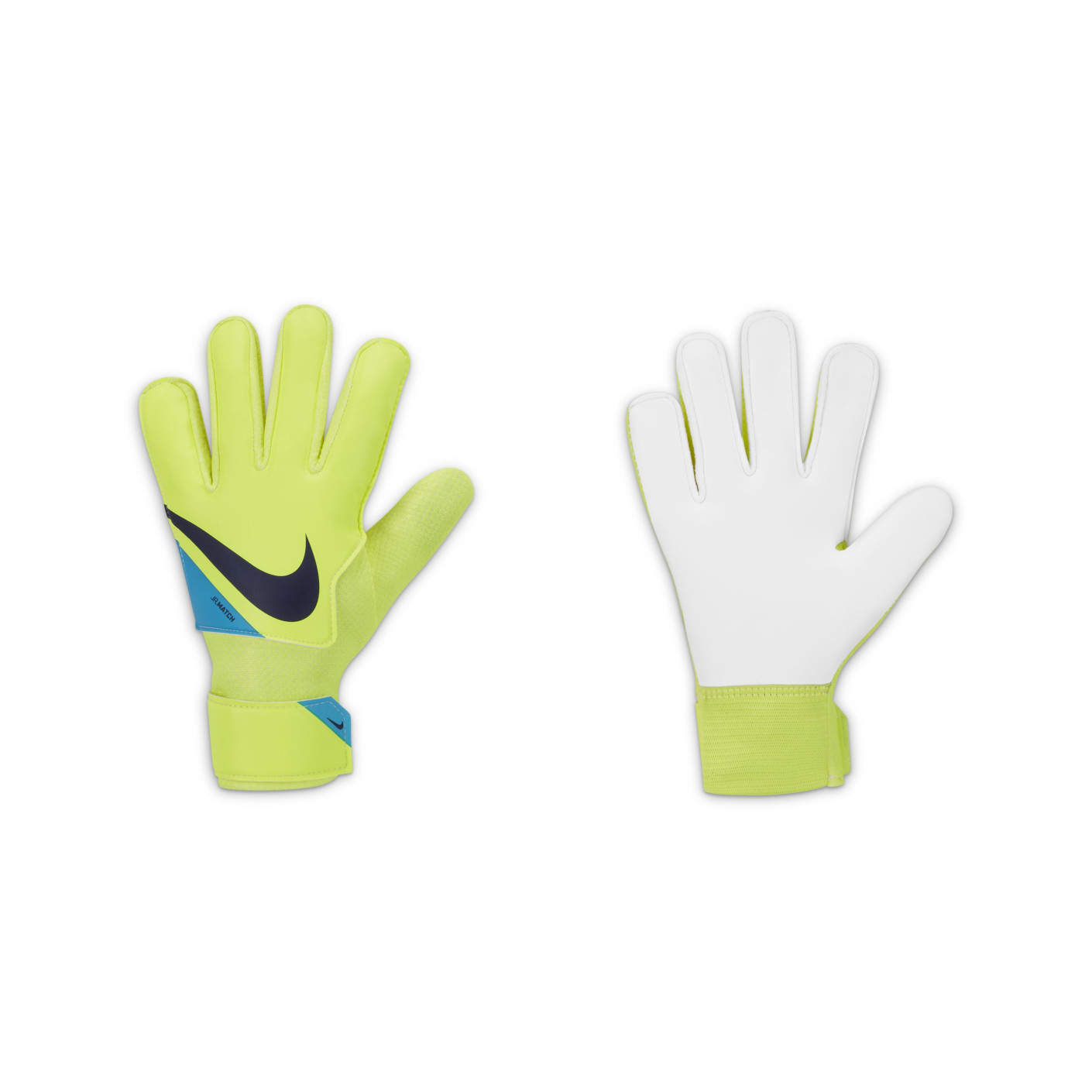 Nike Match Keepershandschoenen Kids Volt Wit Donkerblauw