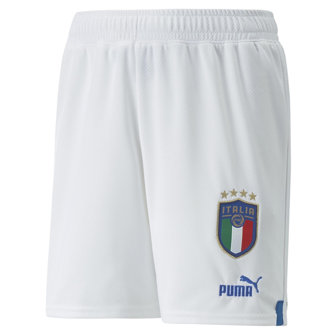 PUMA Italie Short de Football 2022-2024 Enfants Blanc Bleu