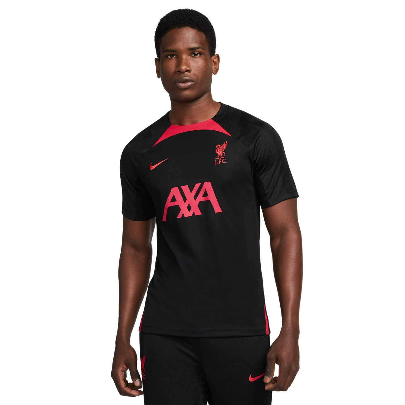 Nike Liverpool Strike Trainingsshirt 2022-2023 Zwart Rood