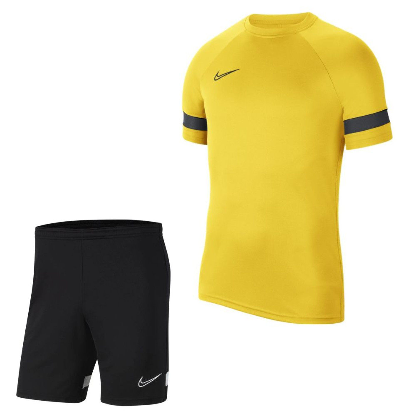 Kit d'entraînement Nike Dri-Fit Academy 21 pour enfants, jaune et noir