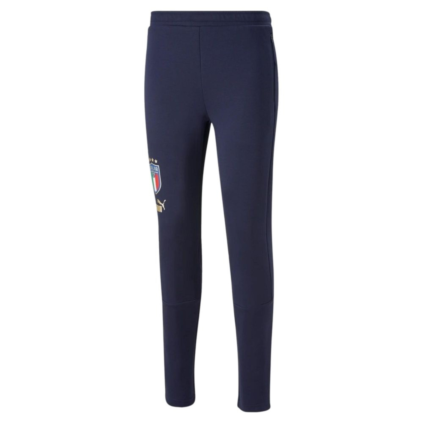 PUMA Italie Casual Pantalon d'Entraînement 2022-2024 Bleu Foncé Doré