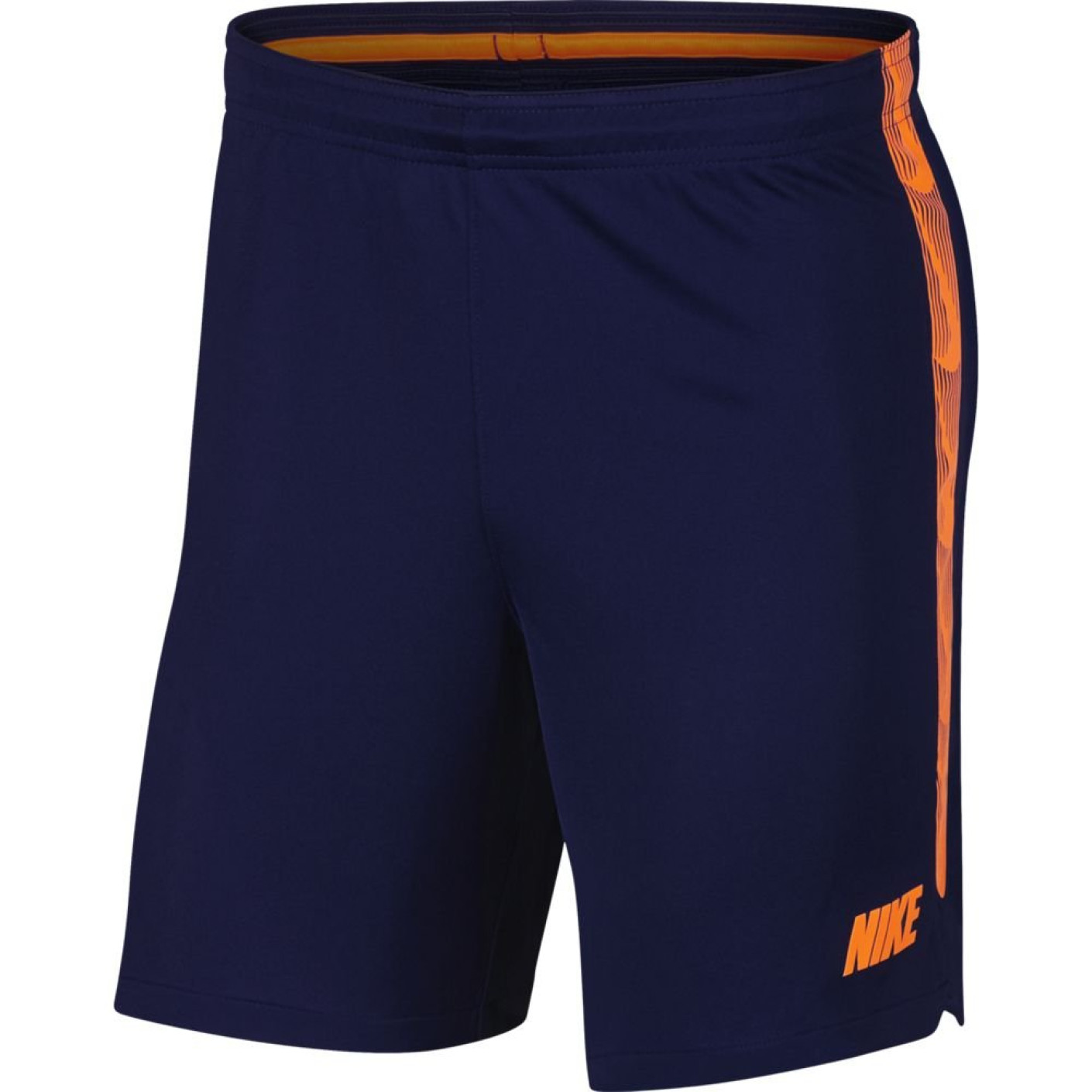 Nike Dry Squad Trainingsbroekje Donkerblauw Oranje