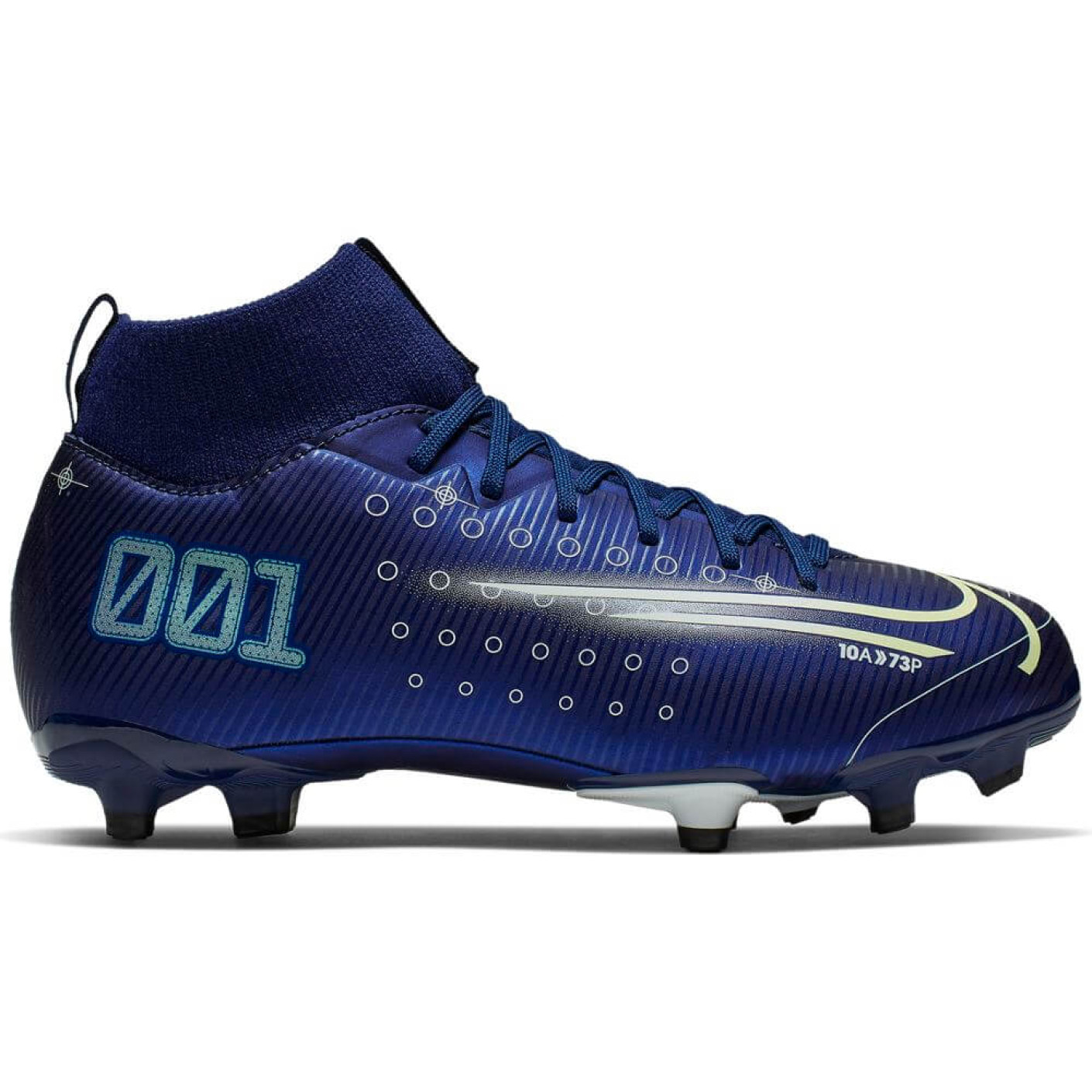 Nike Mercurial Superfly 7 Academy Gras / Kunstgras Voetbalschoenen (MG)  Kids Blauw Geel - Voetbalshop.be