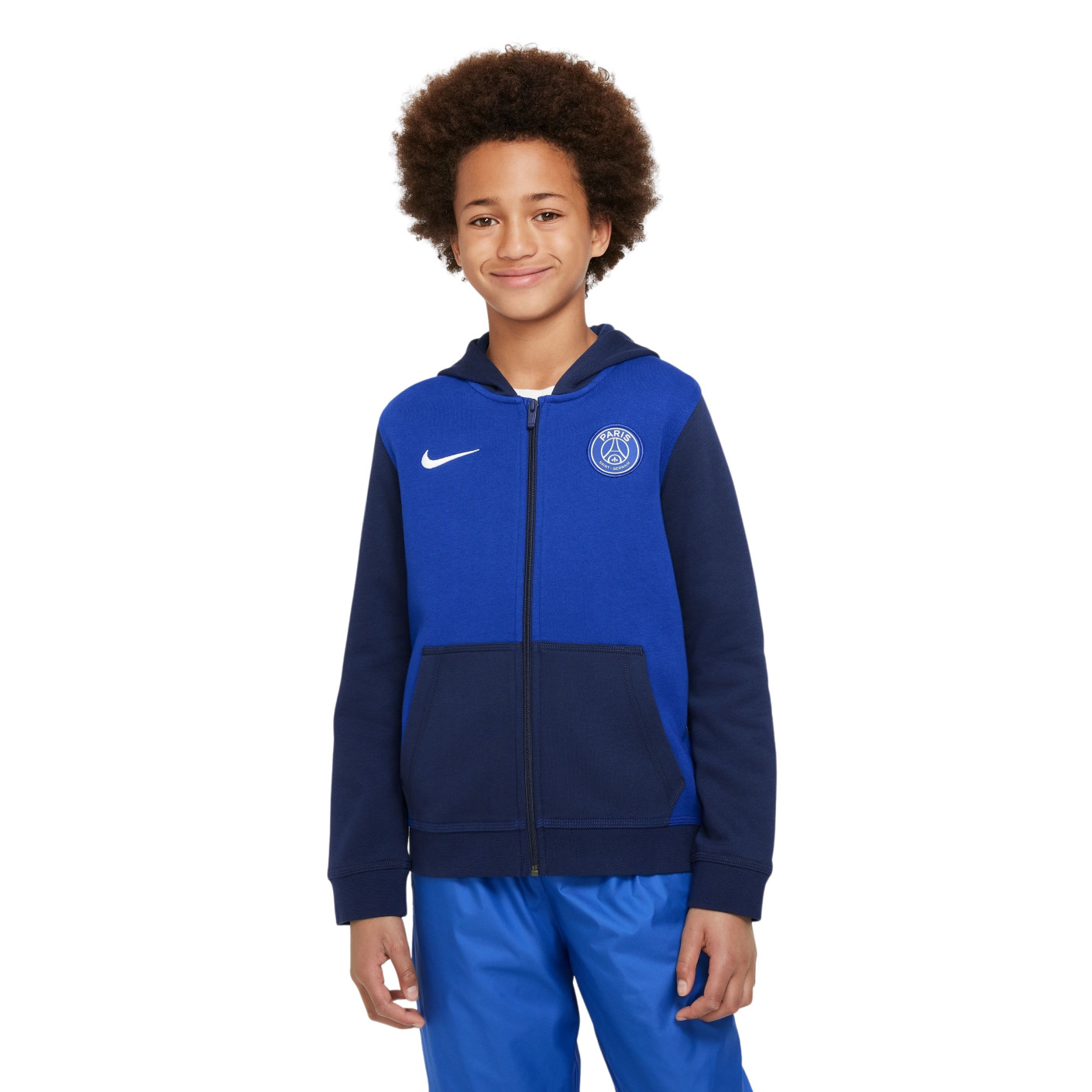Nike Paris Saint-Germain Fleece Vest 2022-2023 Kids Blauw Donkerblauw Wit - Voetbalshop.be
