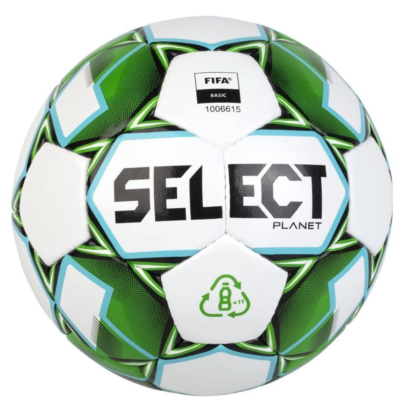 Select Planet Ballon de Foot Taille 5 Blanc Vert