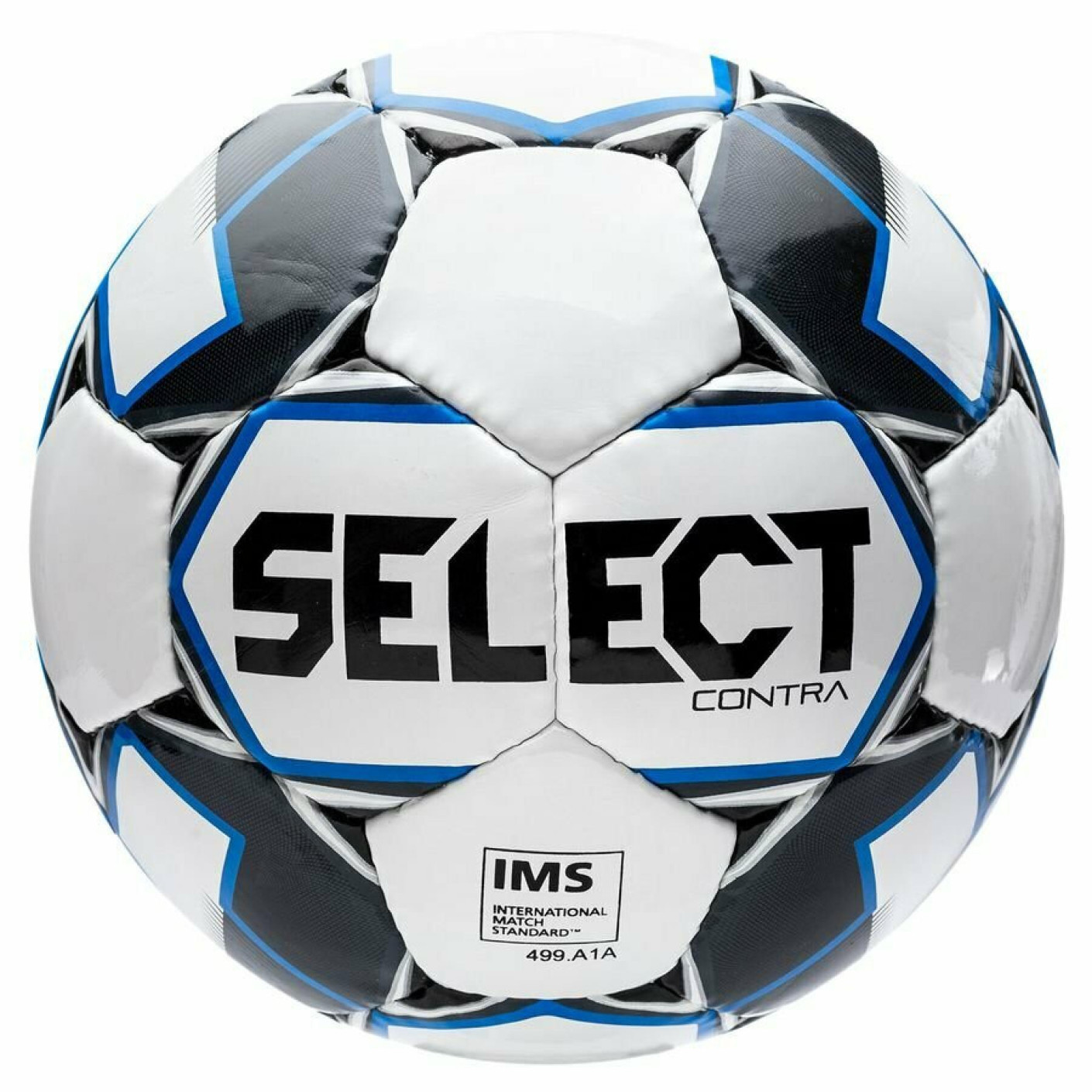 Select Contra Ballon de Foot Taille 5 Blanc Noir Bleu