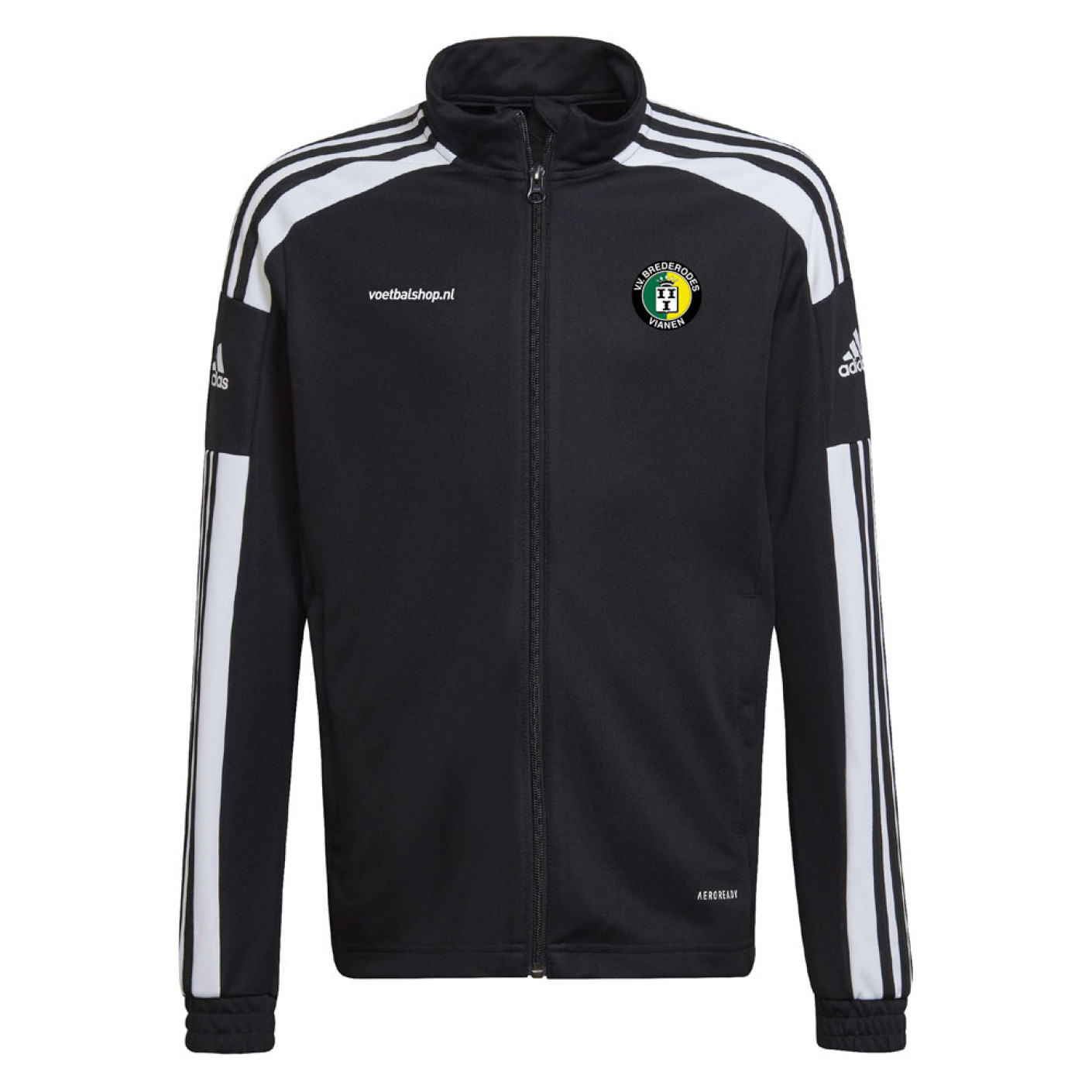 V.V. Brederodes Trainingssjack Zwart Senior