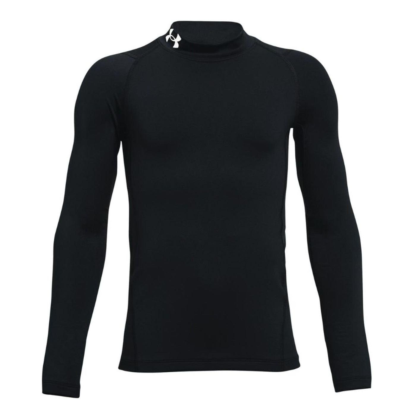 Under Armour ColdGear Mock Ondershirt Lange Mouwen Zwart