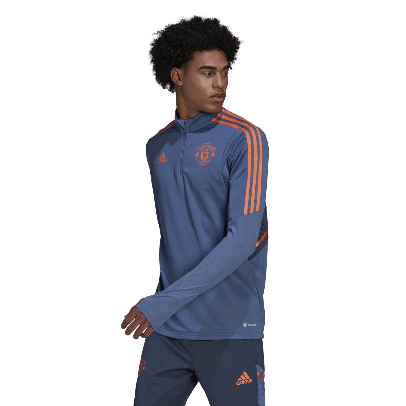 adidas Manchester United Trainingstrui 2022-2023 Blauw