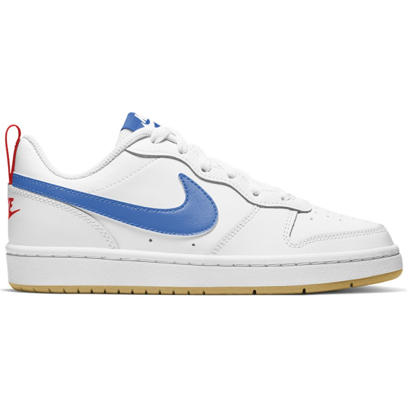 Nike Court Borough Low 2 Sneakers Kids Wit Blauw - Voetbalshop.be