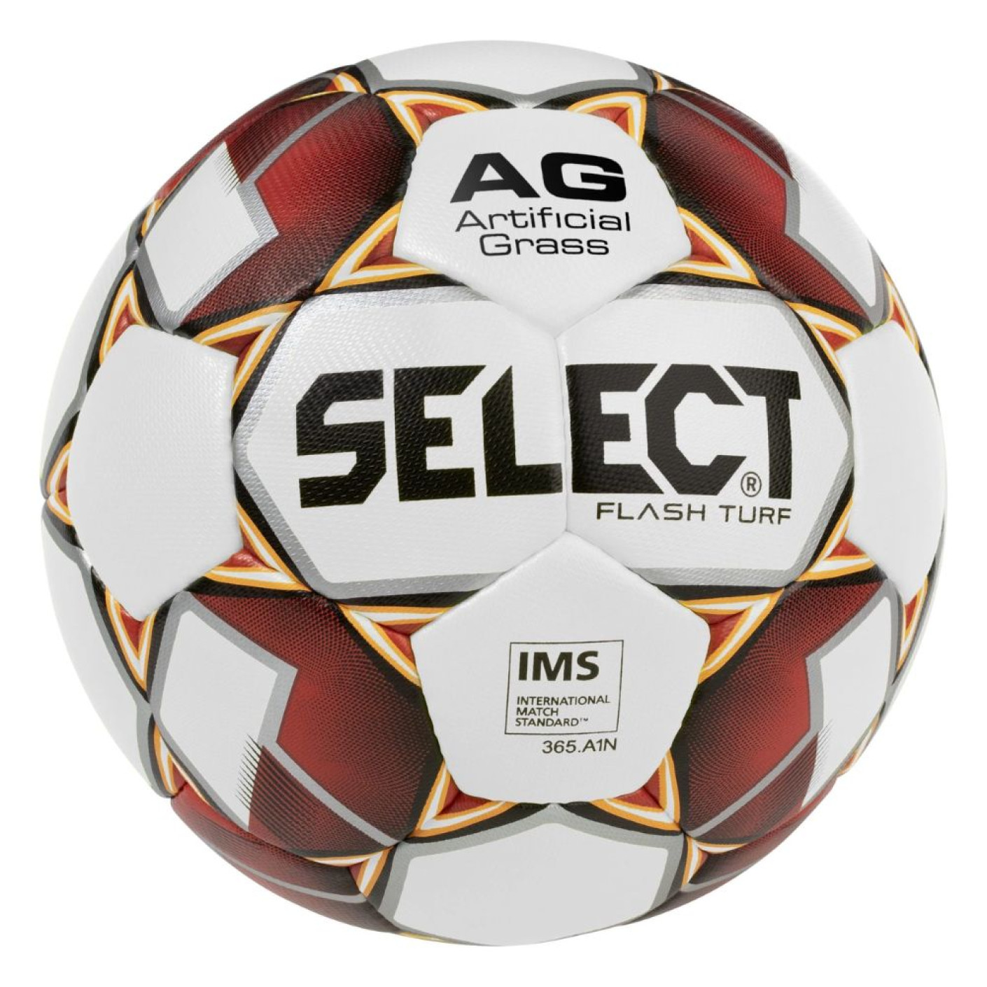 Select Flash Turf Ballon de Foot Taille 5 Blanc Rouge