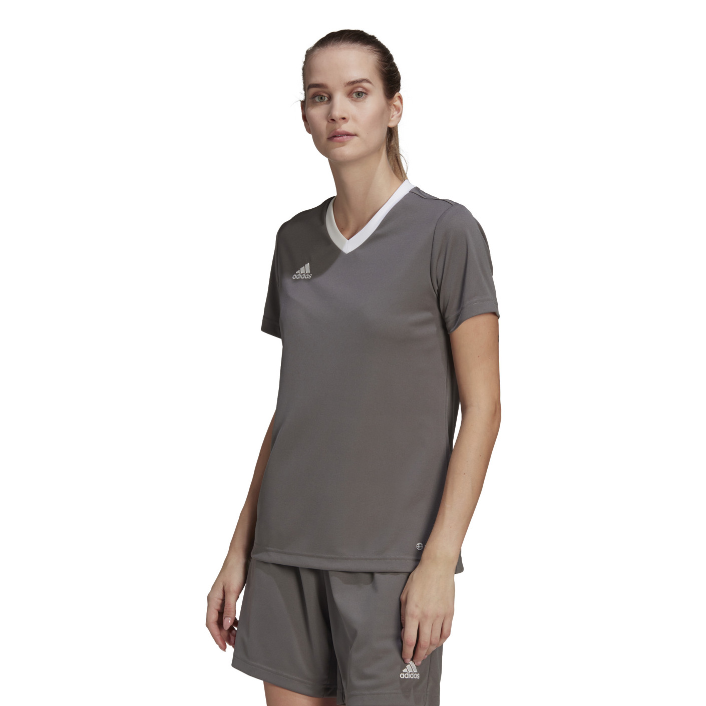adidas Entrada 22 Maillot de Foot Femmes Gris Blanc