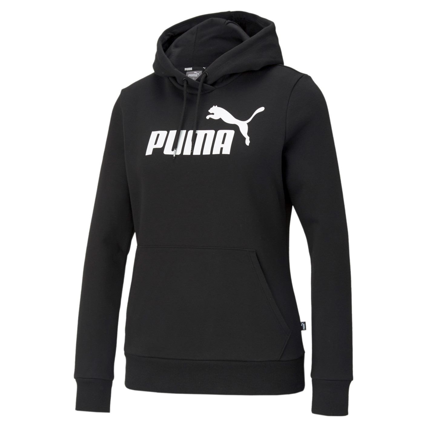 PUMA Essentials Logo Fleece Hoodie Dames Zwart