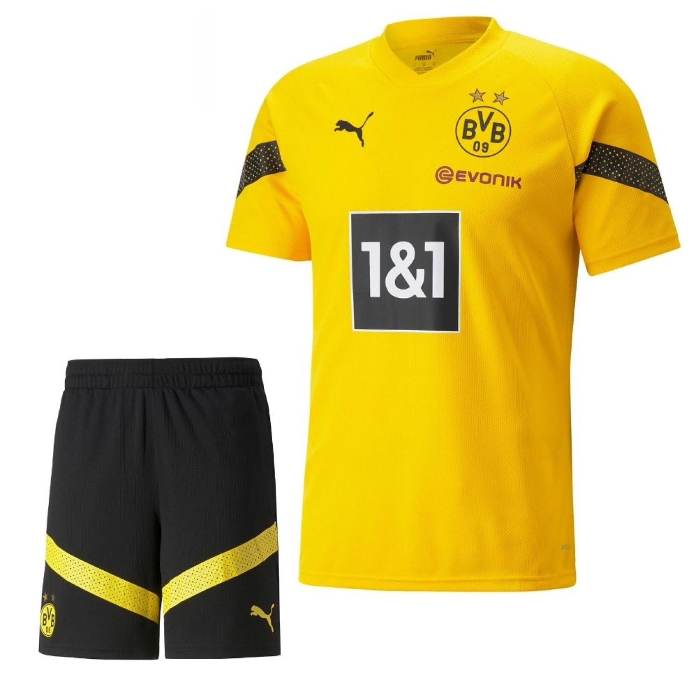 PUMA Borussia Dortmund Ensemble d'Entraînement 2022-2023 Jaune Noir