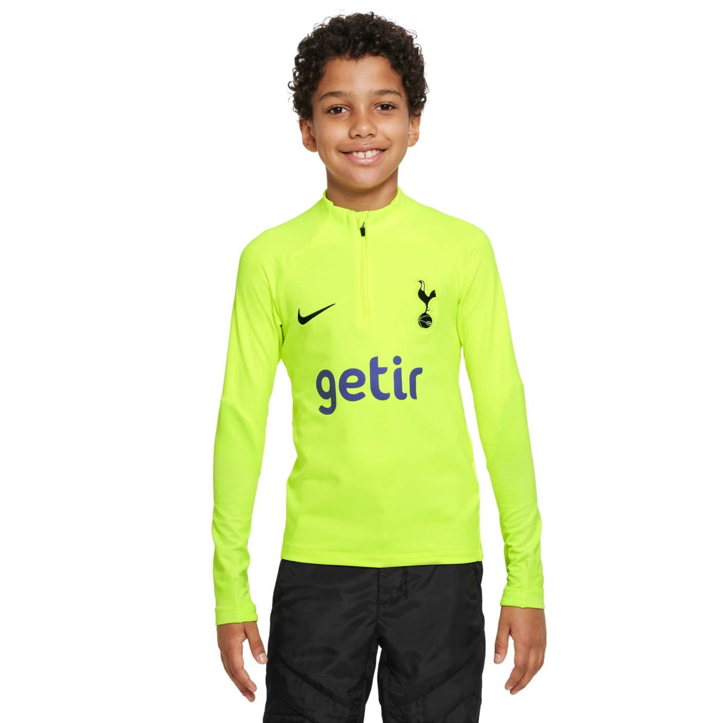 Nike Tottenham Hotspur Strike Haut d'Entraînement 2022-2023 Enfants Néon Jaune Noir