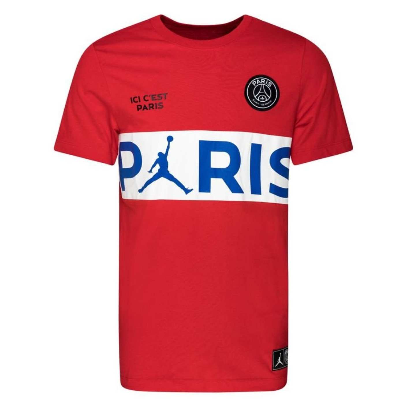 Nike Paris Saint Germain Jordan T Shirt 2019 2020 Rood Voetbalshop.be