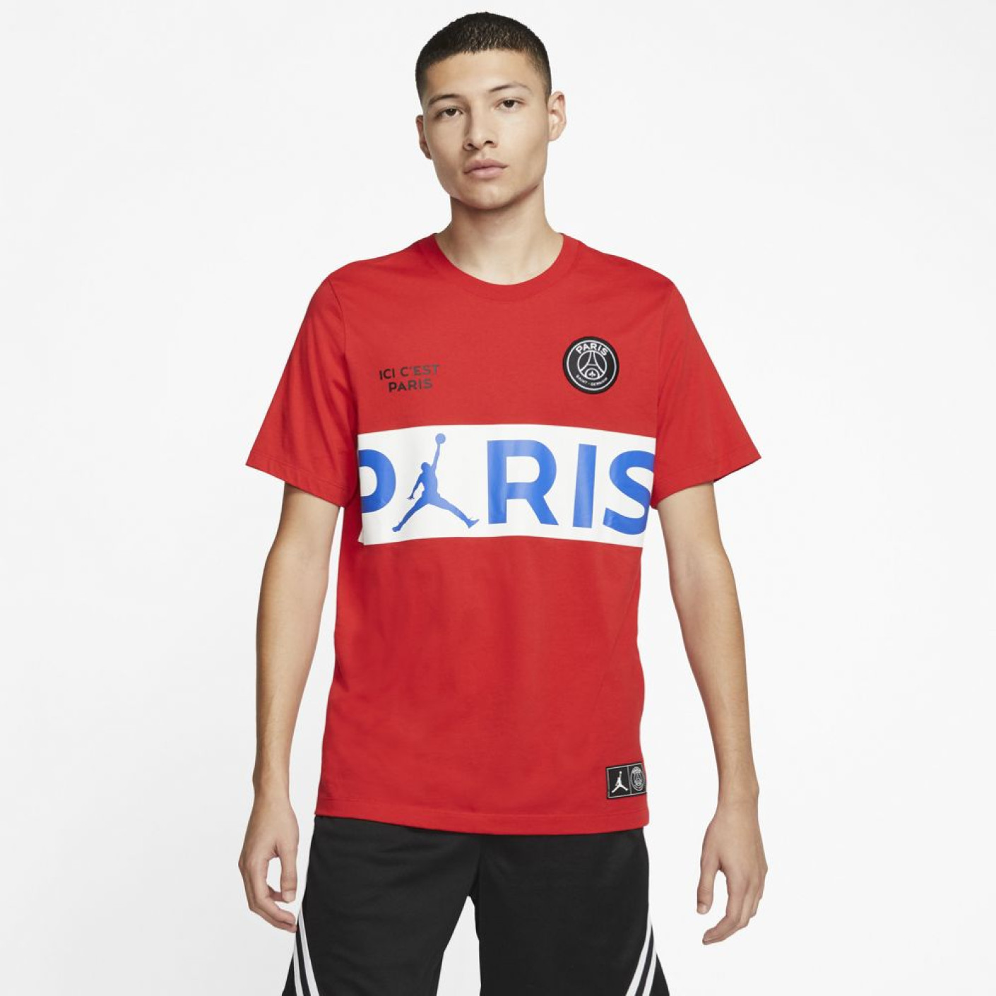 Nike Paris Saint Germain Jordan T Shirt 2019 2020 Rood Voetbalshop.be