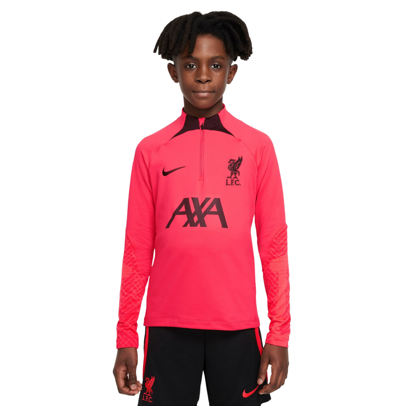 Nike Haut d Entrainement Liverpool Strike 2022 2023 Enfant Rouge Bordeaux Voetbalshop.be