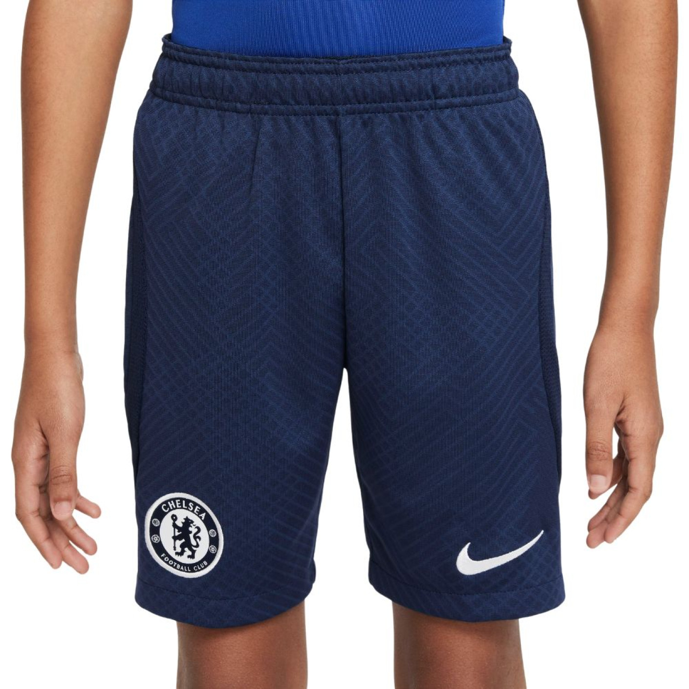 Nike Chelsea Strike Short d'Entraînement 2022-2023 Enfants Bleu Foncé Blanc