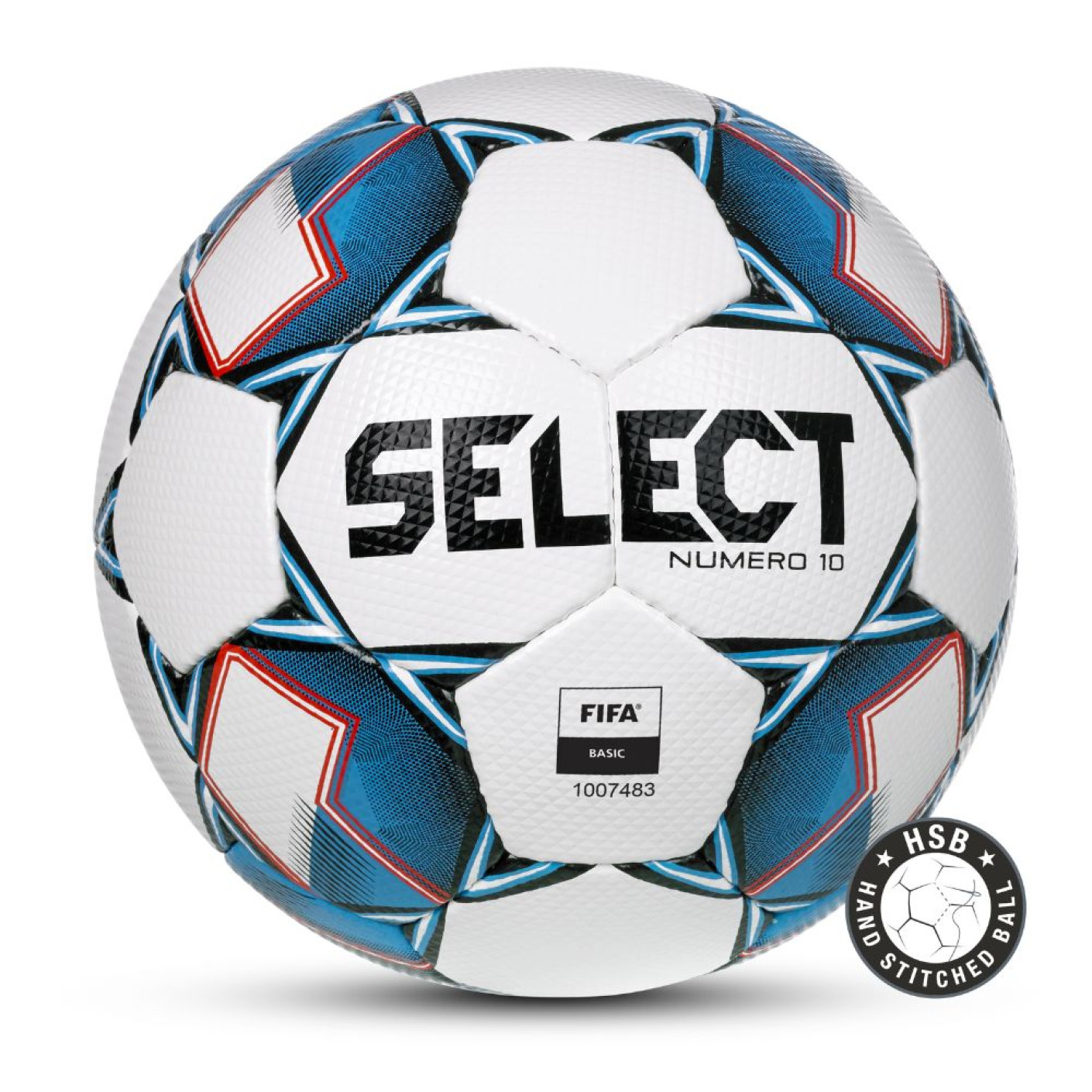 Select Numero 10 v22 Ballon de Football Taille 5 Blanc Bleu