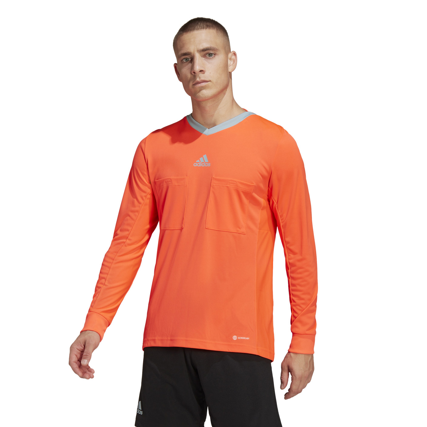 adidas Maillot Arbitre Manches Longues Orange