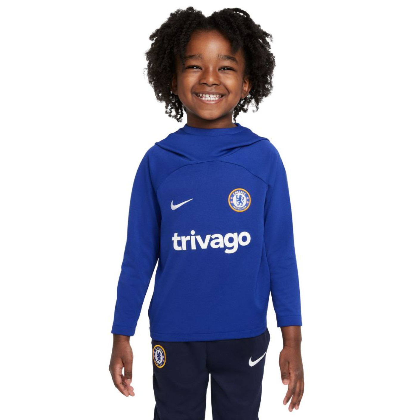 Nike Chelsea Academy Pro Sweat à Capuche 2022-2023 Enfants Tout-Petits Bleu Blanc