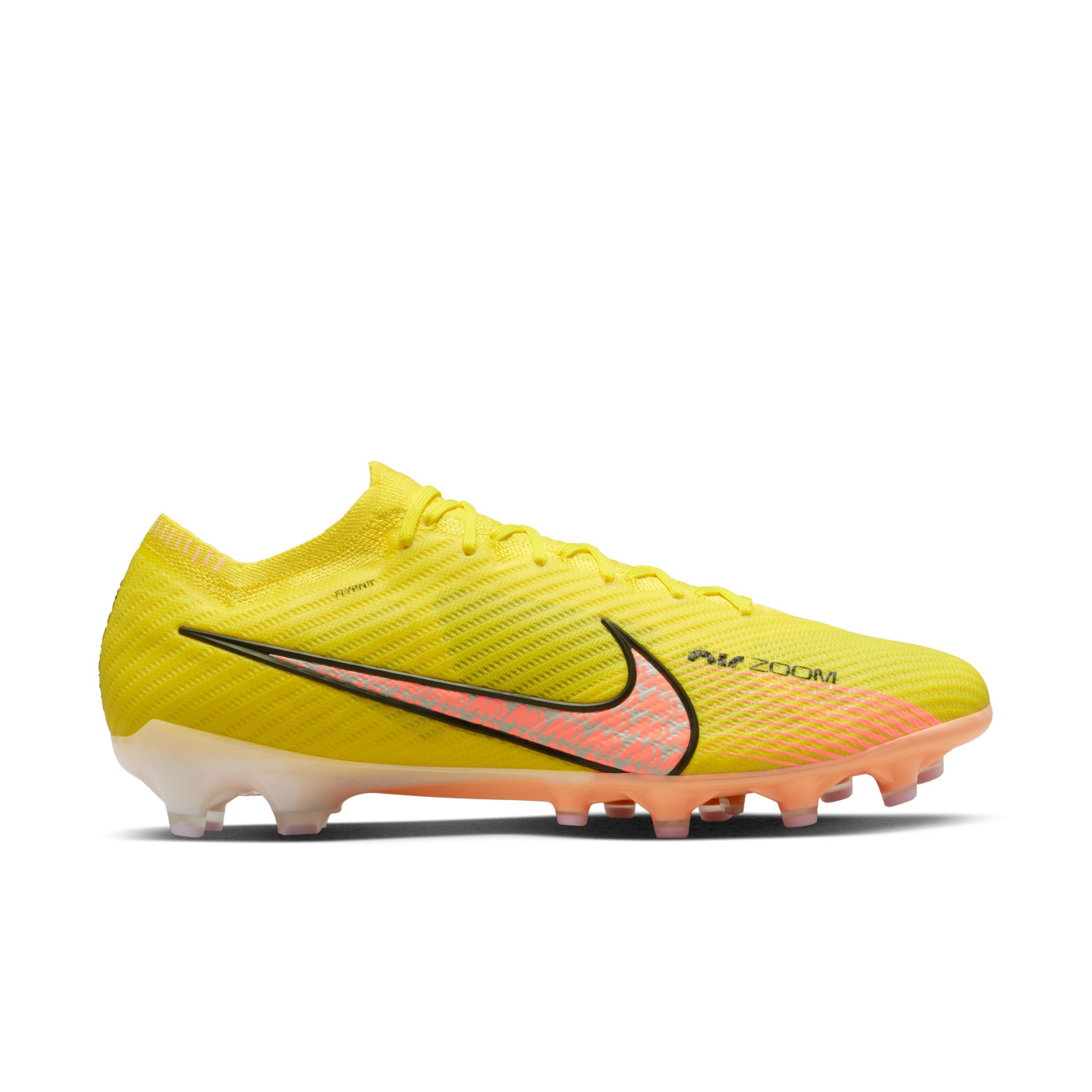 Nike Zoom Mercurial Vapor 15 Elite Gazon Artificiel Chaussures de Foot (AG) Jaune Orange